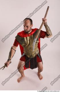 MARCUS STANDING POSE WITH SWORD AND SPEAR